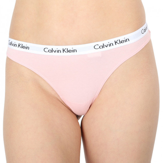 3PACK ženske tangice Calvin Klein večbarvne (QD3587E-JMO)