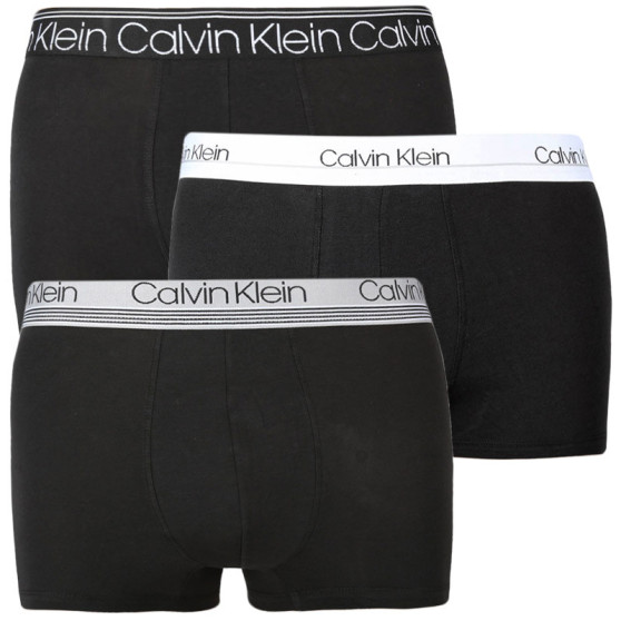 3PACK Moške boksarice Calvin Klein črne (NB2336A-T6B)