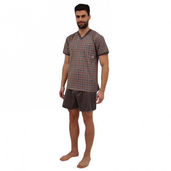 Moška pižama Lonka siva (vzor 97)