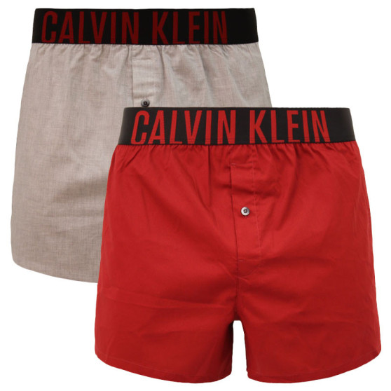 2PACK moške boksarice Calvin Klein večbarvne (NB2637A-JW8)