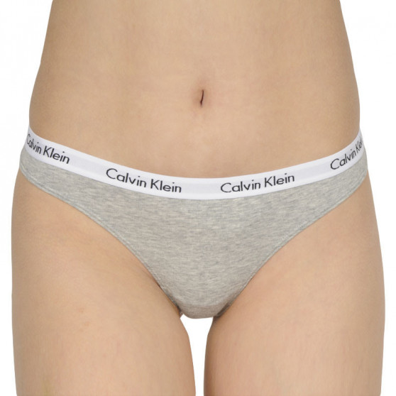3PACK ženske tangice Calvin Klein večbarvne (QD3587E-T7V)