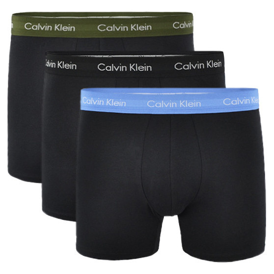 3PACK Moške boksarice Calvin Klein črne (NB1770A-M9Z)