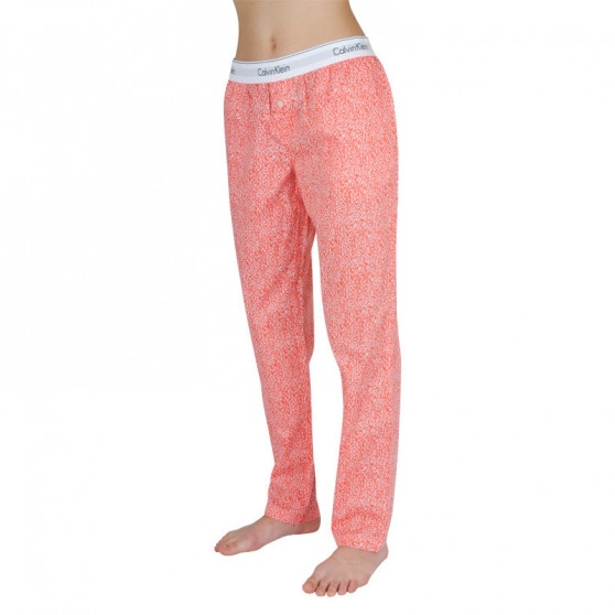 Ženske hlače za spanje Calvin Klein rdeča (QS6158E-SV1)