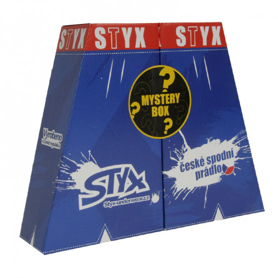 MYSTERY BOX - 5PACK ženske boksarice  klasična guma večbarvne Styx