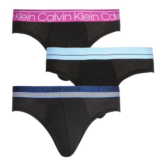 3PACK moške hlačke Calvin Klein črna (NB2415A-T6D)
