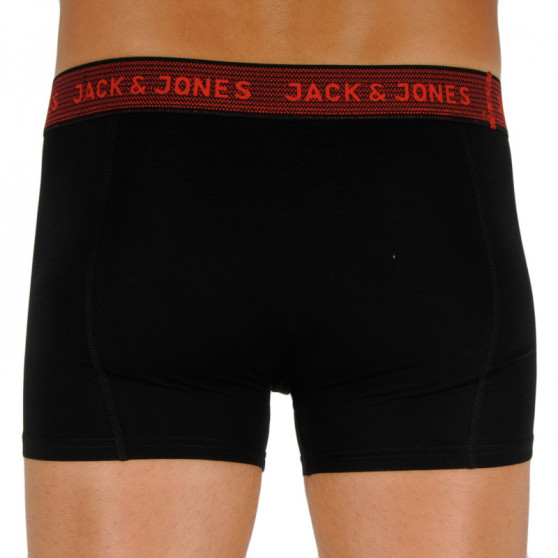 3PACK Moške boksarice Jack and Jones črne (12127816 - asphalt)