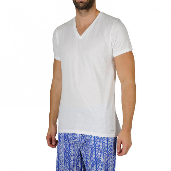 3PACK Moška majica Calvin Klein bela (NB4012A-100)