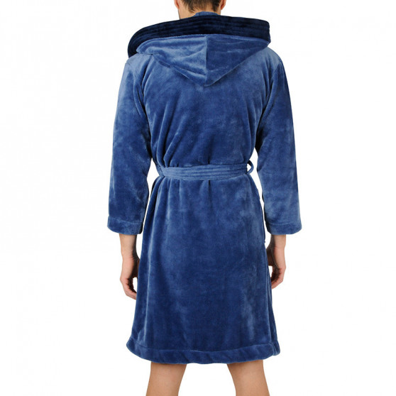 Moška halja s kapuco L&L modra (2107)