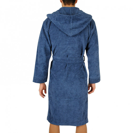 Moška halja s kapuco L&L modra (2104)