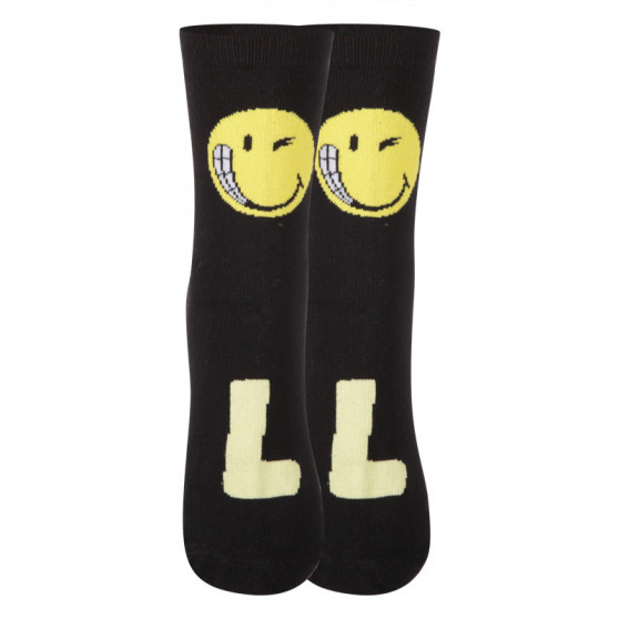 Otroške nogavice E plus M Smiley črna (SMILEY-D)