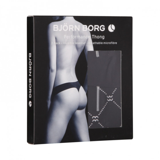 2PACK ženske tangice Bjorn Borg črne (10000159-MP002)