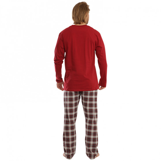 Moška pižama Gino rdeča (79111)