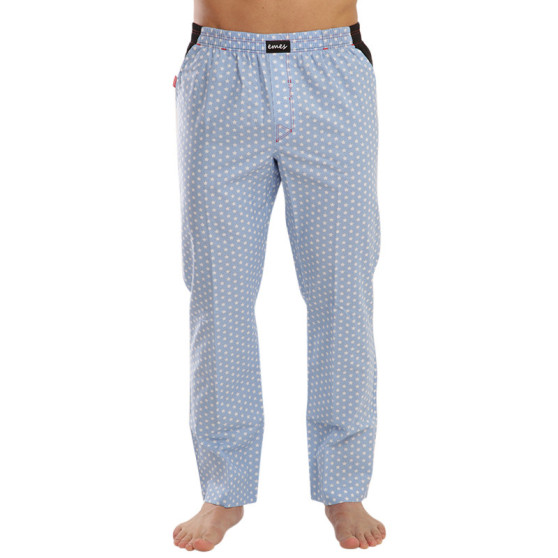 Moške spalne hlače Emes zvezde na svetlo modri barvi (004K)