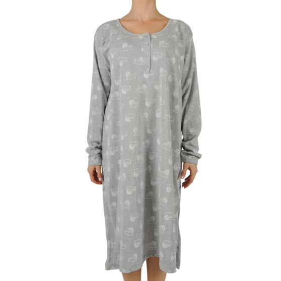 Ženska nočna srajca La Penna prevelike siva (LAPH-88)