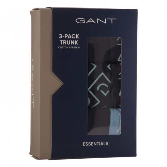 3PACK moške boksarice Gant modre (902133023-433)