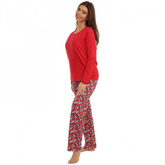 Ženska pižama Tommy Hilfiger rdeča (UW0UW03494 0WI)
