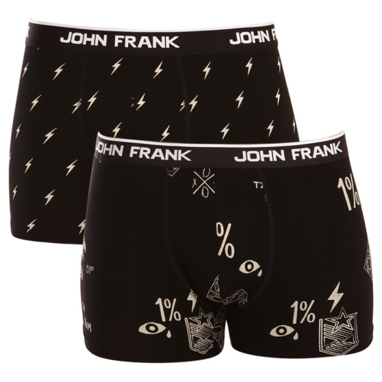 2PACK Moške boksarice John Frank črne (JF2BMC08)