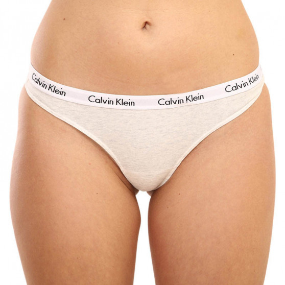 3PACK ženske tangice Calvin Klein večbarvne (QD3587E-W5A)