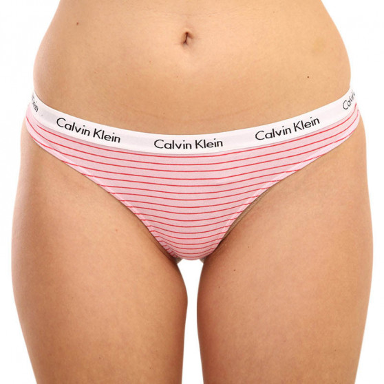 3PACK ženske tangice Calvin Klein večbarvne (QD3587E-W5A)