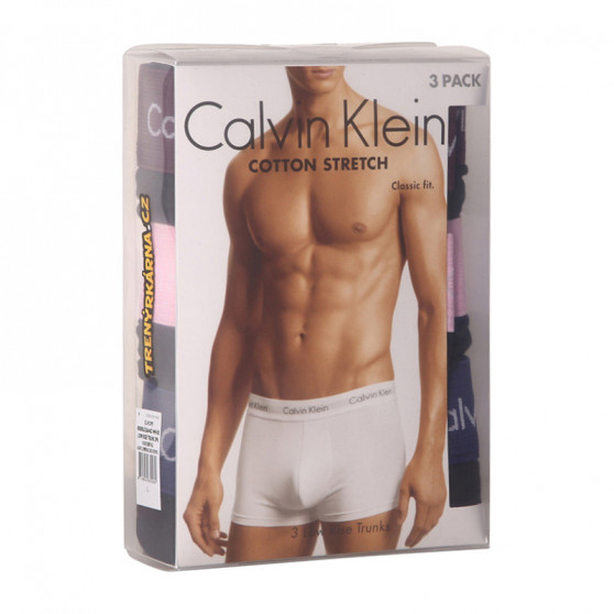 3PACK Moške boksarice Calvin Klein črne (U2664G-WHX)