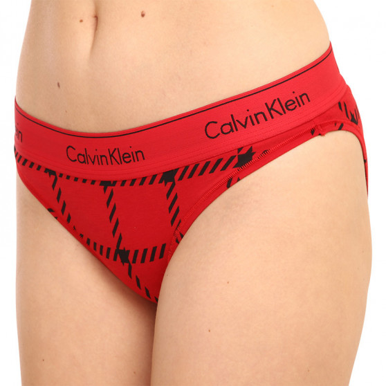 Ženske hlačke Calvin Klein rdeča (QF6862E-VGM)