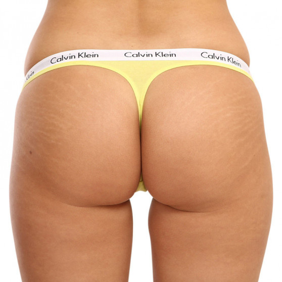 3PACK ženske tangice Calvin Klein večbarvne (QD3587E-13X)