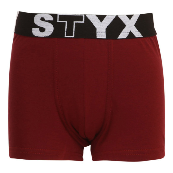 Otroške boksarice Styx sport guma burgundske barve (GJ1060)