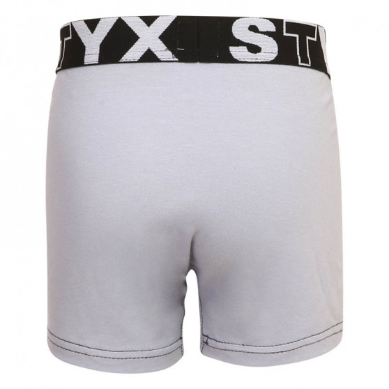 Otroške boksarice Styx športna guma svetlo sive (GJ1067)