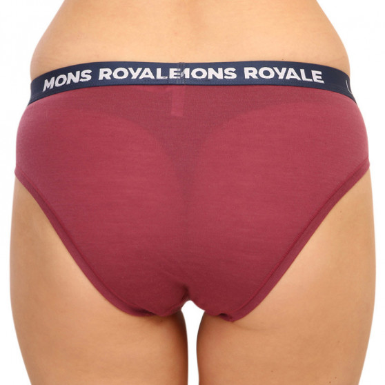Ženske hlačke Mons Royale merino vijolična (100044-1169-384)