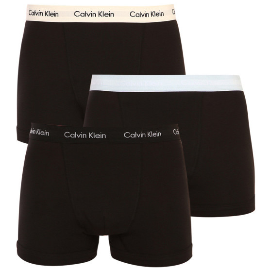 3PACK Moške boksarice Calvin Klein črne (U2662G-1UV)