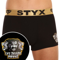 Moške boksarice Styx / KTV športna guma črne - zlata guma (GTZL960)