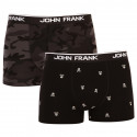 2PACK Moške boksarice John Frank črne (JF2BMC07)