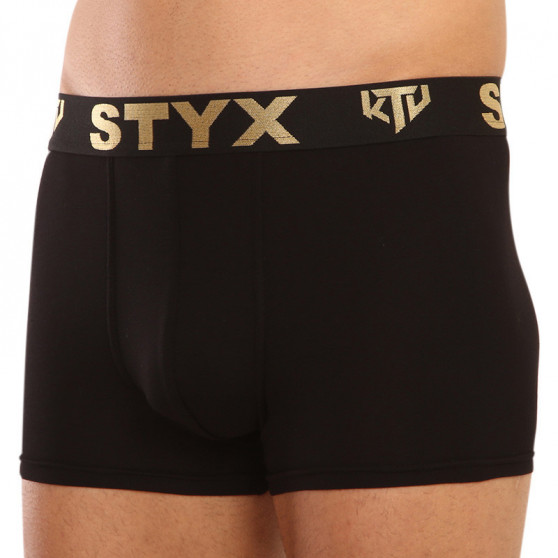 3PACK moške boksarice Styx / KTV športna guma črne (GTCGTZKGTCL960)