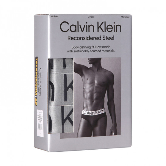 3PACK moške hlačke Calvin Klein črna (NB3073A-7V1)