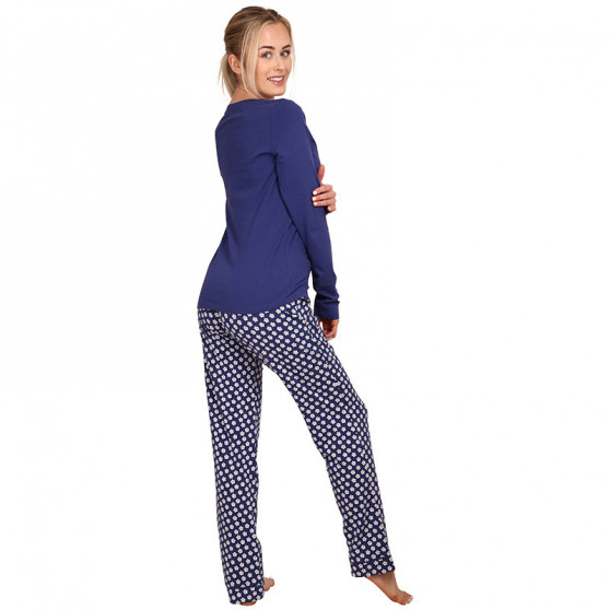 Ženske pižame Calvin Klein modre (QS6141E-W7D)