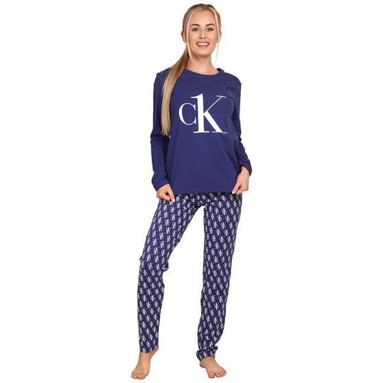 Ženska pižama CK ONE modra (QS6773E-X00)