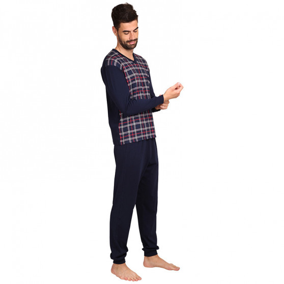Moška pižama Foltýn prevelike temno modra (FPDN13)