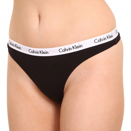 3PACK ženske tangice Calvin Klein večbarvne (QD3587E-1CX)
