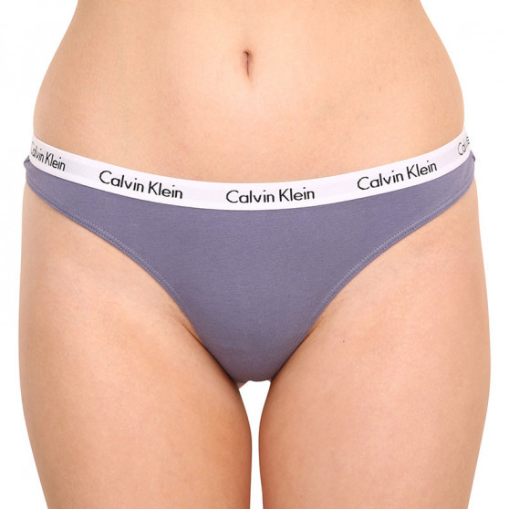 3PACK ženske tangice Calvin Klein večbarvne (QD3587E-1CX)