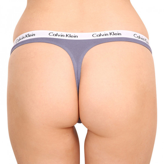 3PACK ženske tangice Calvin Klein prevelike večbarvne (QD3800E-1CX)