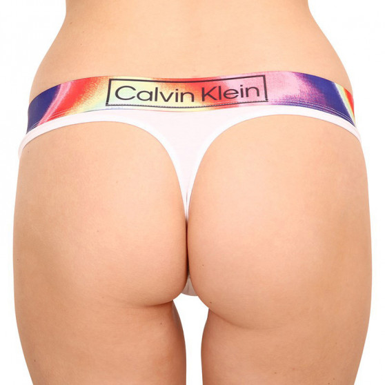 Ženske tangice Calvin Klein prevelike bele (QF6859E-100)