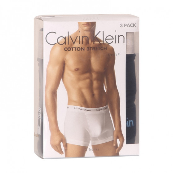 3PACK Moške boksarice Calvin Klein črne (U2662G-1TL)
