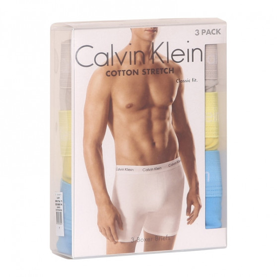 3PACK Moške boksarice Calvin Klein večbarvne (NB1770A-1T9)