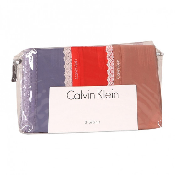 3PACK ženske hlačke Calvin Klein večbarvne (QD3804E-147)