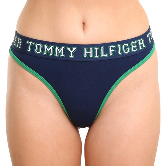 Ženske tangice Tommy Hilfiger modre (UW0UW03164 C5F)