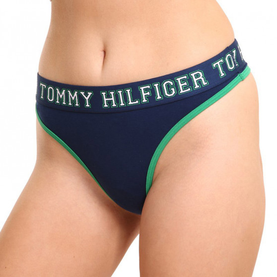 Ženske tangice Tommy Hilfiger modre (UW0UW03164 C5F)