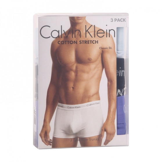 3PACK Moške boksarice Calvin Klein večbarvne (U2664G-1WH)