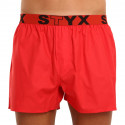Moške boksarice Styx športna guma rdeča (B1064)