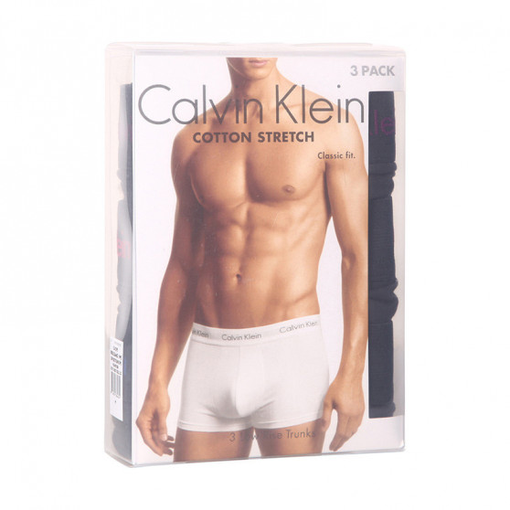 3PACK Moške boksarice Calvin Klein črne (U2664G-1WJ)