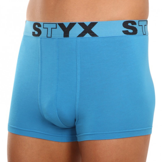 Moške boksarice Styx športna guma svetlo modre (G969)